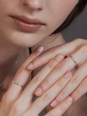 [sv925] wave milgrain ring