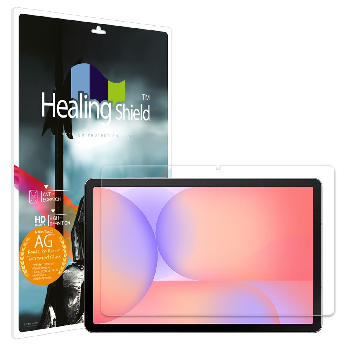 힐링쉴드(HEALINGSHIELD) 갤럭시탭S10 라이트 하이엔드 종이질감 강화유리필름