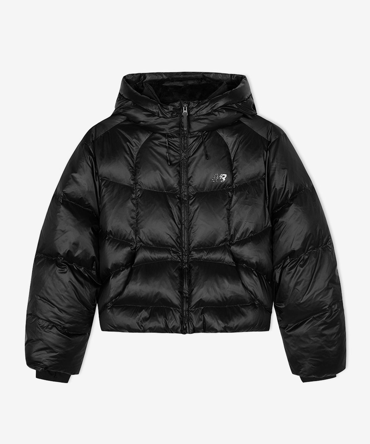 뉴발란스(NEW BALANCE) NBNPF4W072 / WOMEN 플라잉 후드형 숏다운 (G/BLACK)