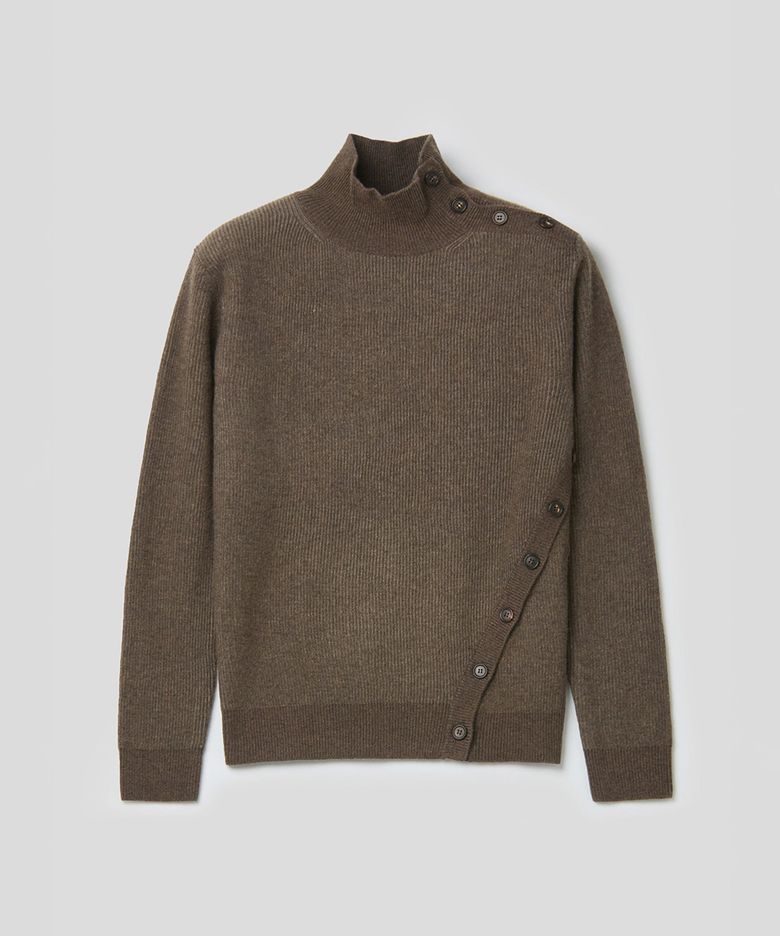 OBLIQUE TURTLENECK (BROWN)
