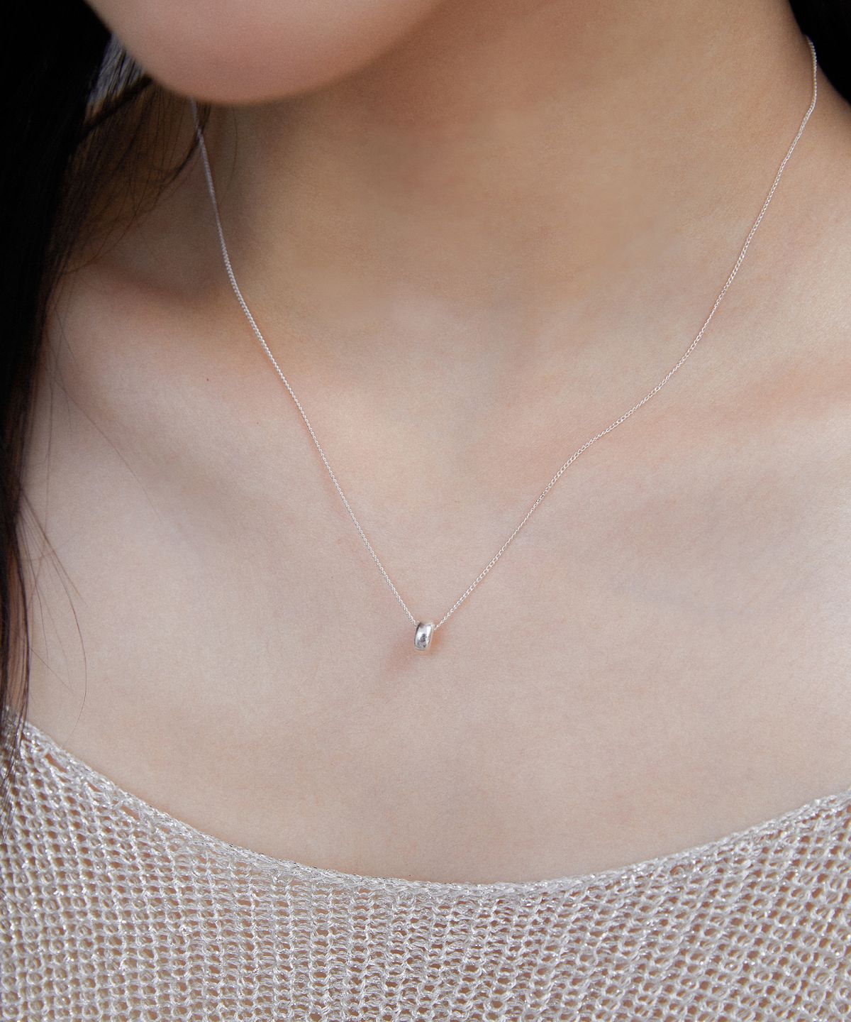 바이위켄드(BYWEEKEND) Donut necklace_silver