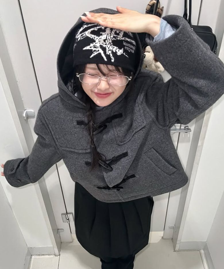 우먼 에딘 숏 더플코트 (2Color)