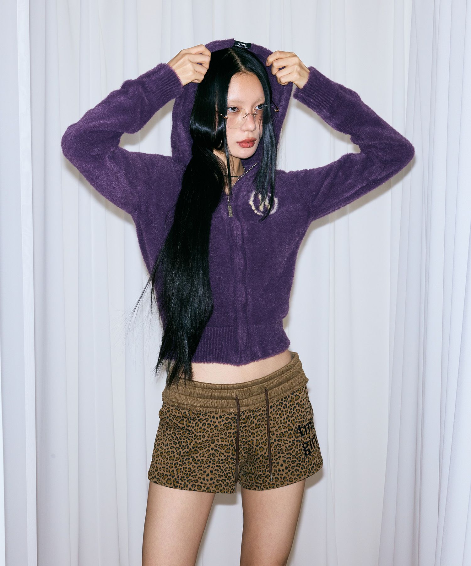 MUSINSA公式 | THE MYSTERIOUS HOTEL HOTEL FUR KNIT ZIP-UP [3 Color]