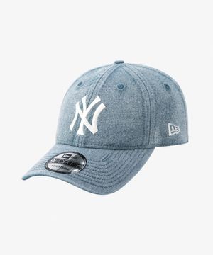 MLB 뉴욕 양키스 스노우 워싱 데님 언스트럭쳐 볼캡 라이트 블루
