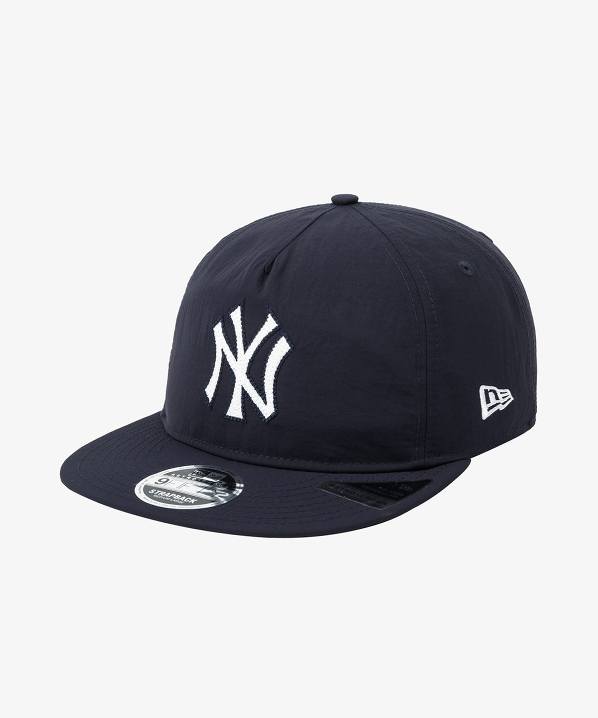 뉴에라(NEW ERA) MLB 뉴욕 양키스 체인 로고 A프레임 레트로 크라운 스트랩백 네이비