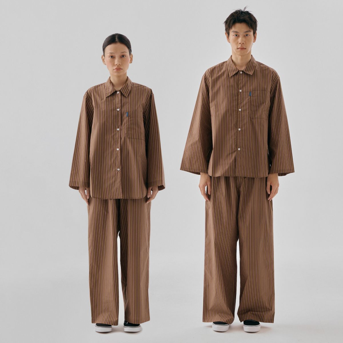 핀카(FINCA) BR 클래식 홈웨어 파자마 셋업_고목 스트라이프 2Sizes