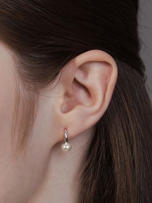 [sv925] freshwater pearl hook earring
