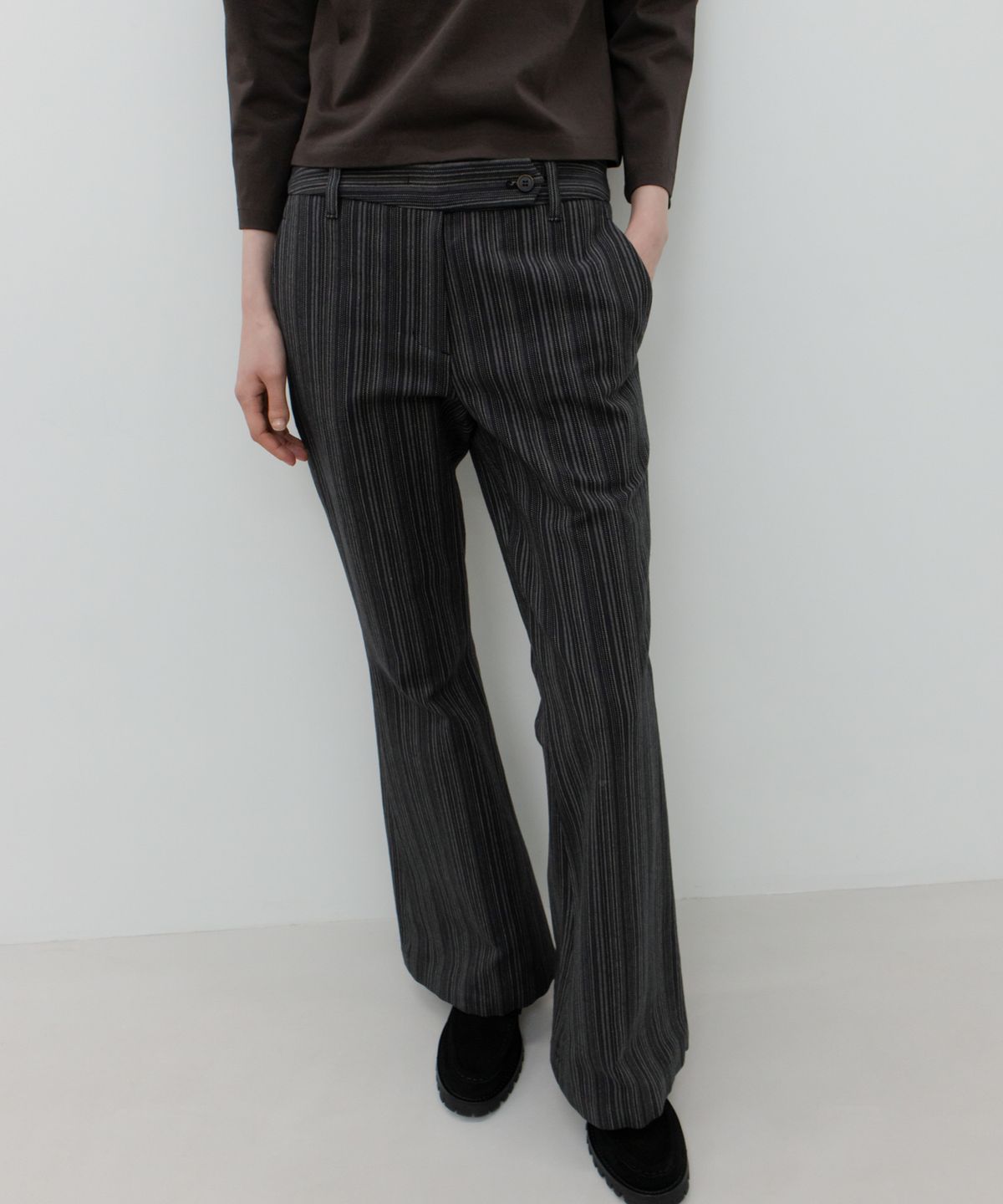 지비에이치 어패럴(GBH APPAREL) STRIPE BOOTSCUT PANTS / MULTI