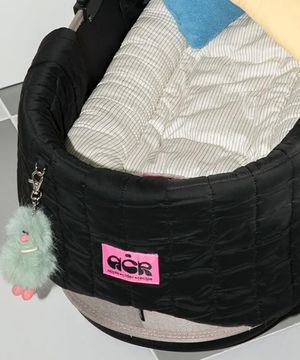 강아지 유모차 애플 가드 - 블랙