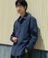 코튼 워시드 오버 셔츠 자켓 [네이비]
