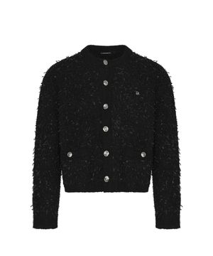 [0082] 알파카 트위드 가디건 - 블랙