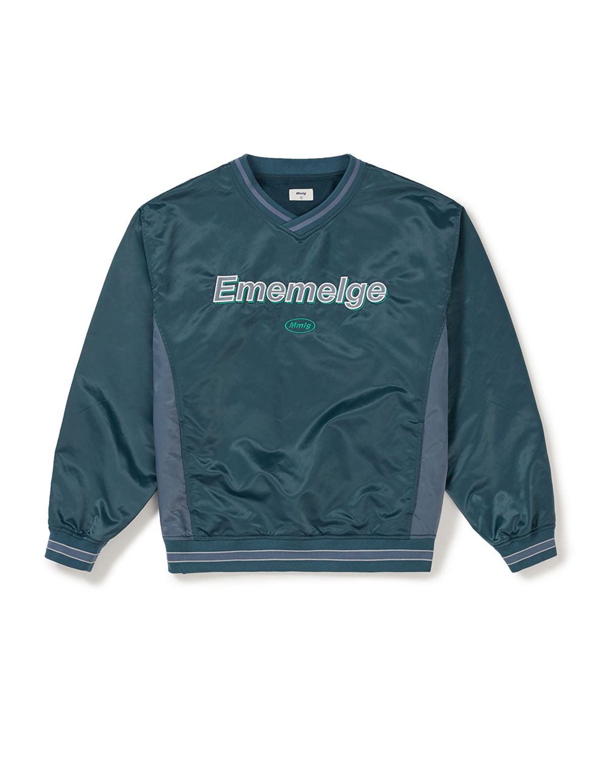 엠엠엘지(MMLG) [Mmlg] EM SATIN SPORTS PULLOVER (DEEP TURQUOISE)
