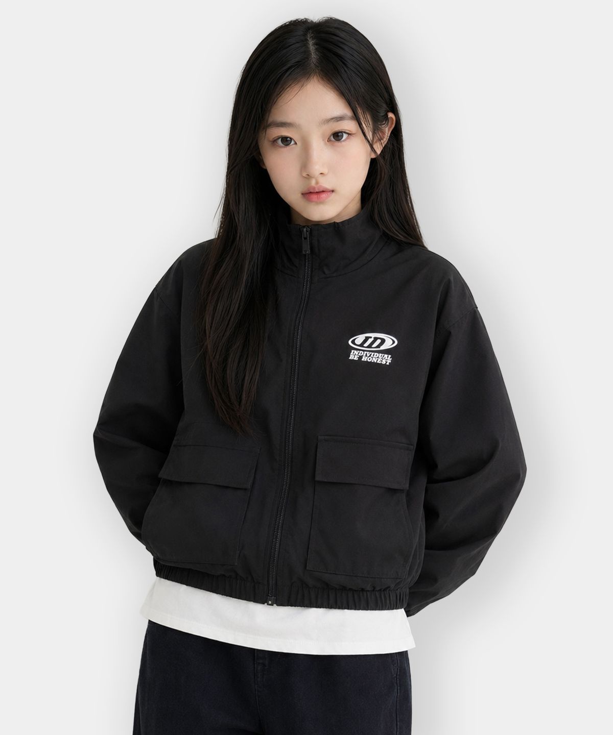 인디비주엘(INDIVIDUEL) 인디브 기모안감 점퍼