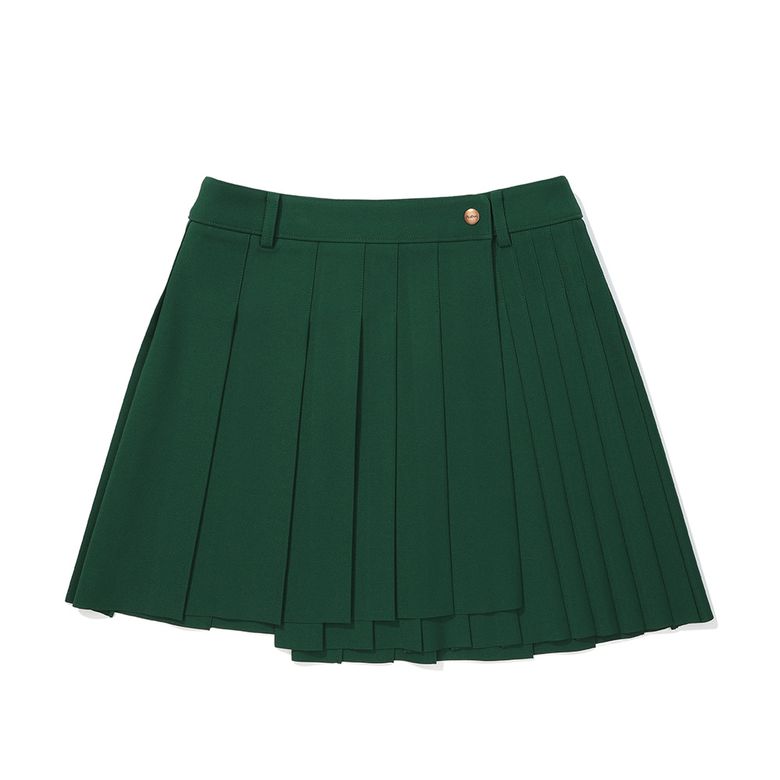여성 TR 언발란스 플리츠 스커트 GREEN (WOMAN)