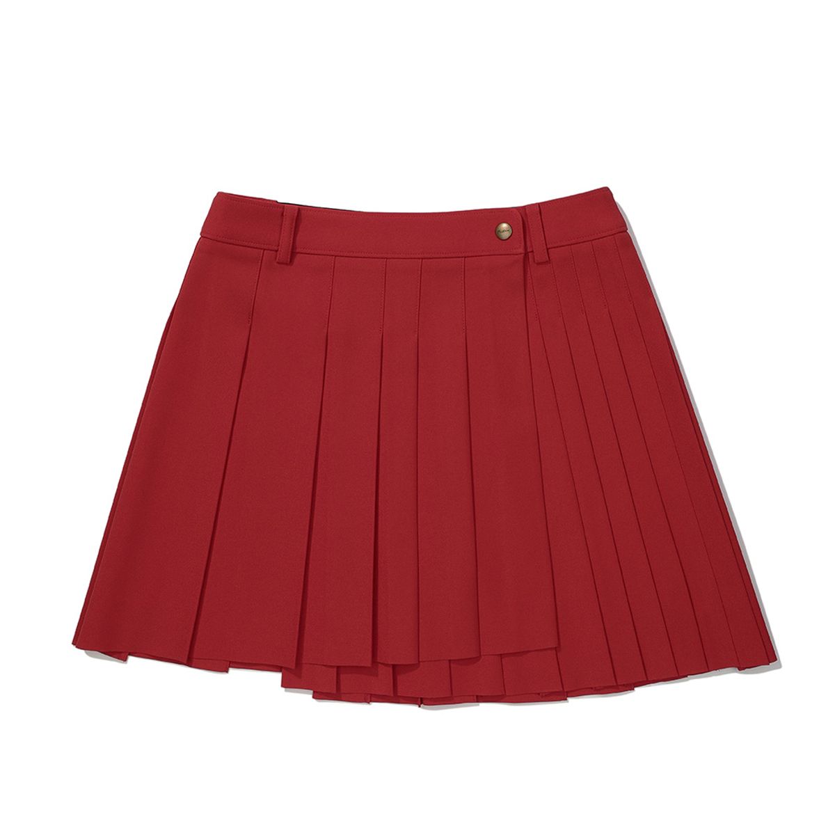 말본 골프(MALBON GOLF) 여성 TR 언발란스 플리츠 스커트 RED (WOMAN)