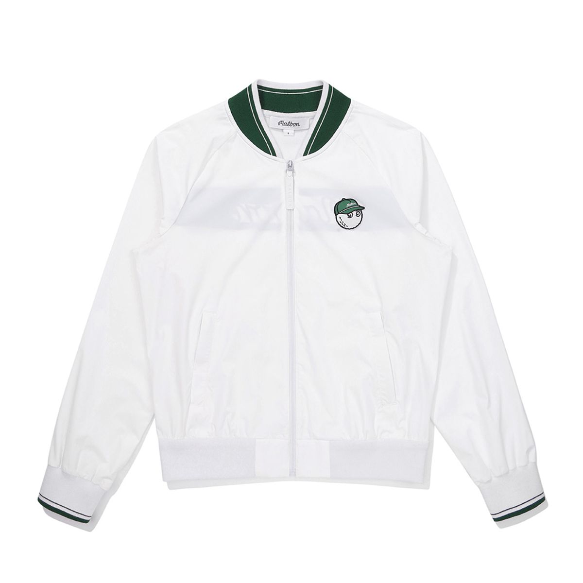 말본 골프(MALBON GOLF) 니트 스타디움 자켓 IVORY (WOMAN)