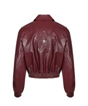 [0079] 스타 스터드 레더 블루종 - 와인