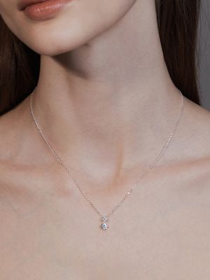 [sv925] snowflake pendant necklace