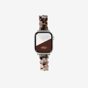 슬림 물결 호마이카 애플워치 스트랩 SE2 호환 밴드 - 레오파드