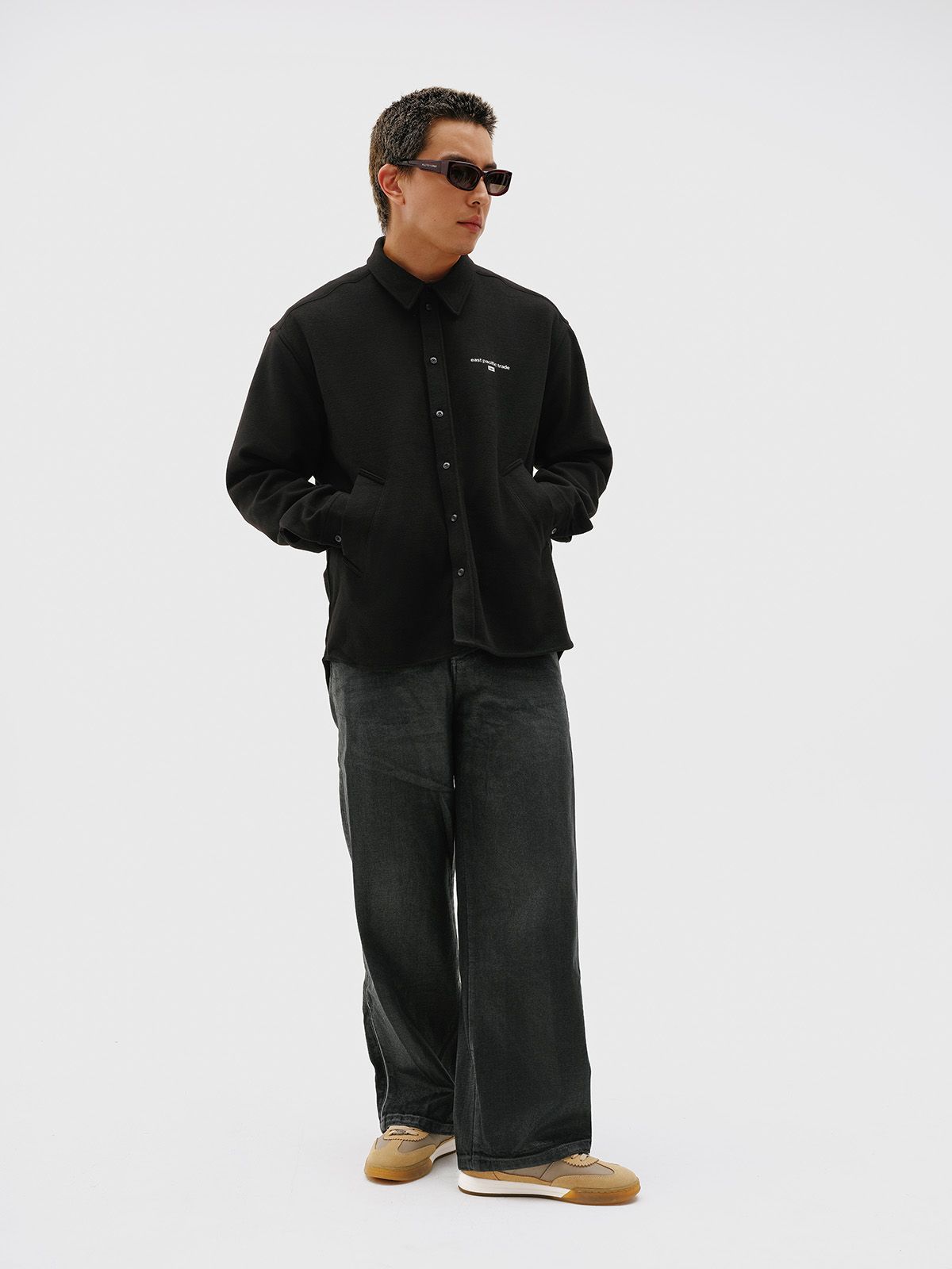 이피티(EPT) FLANNEL SHIRT (BLACK)
