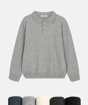 소프트 울 블렌드 카라 니트 - 5 COLOR