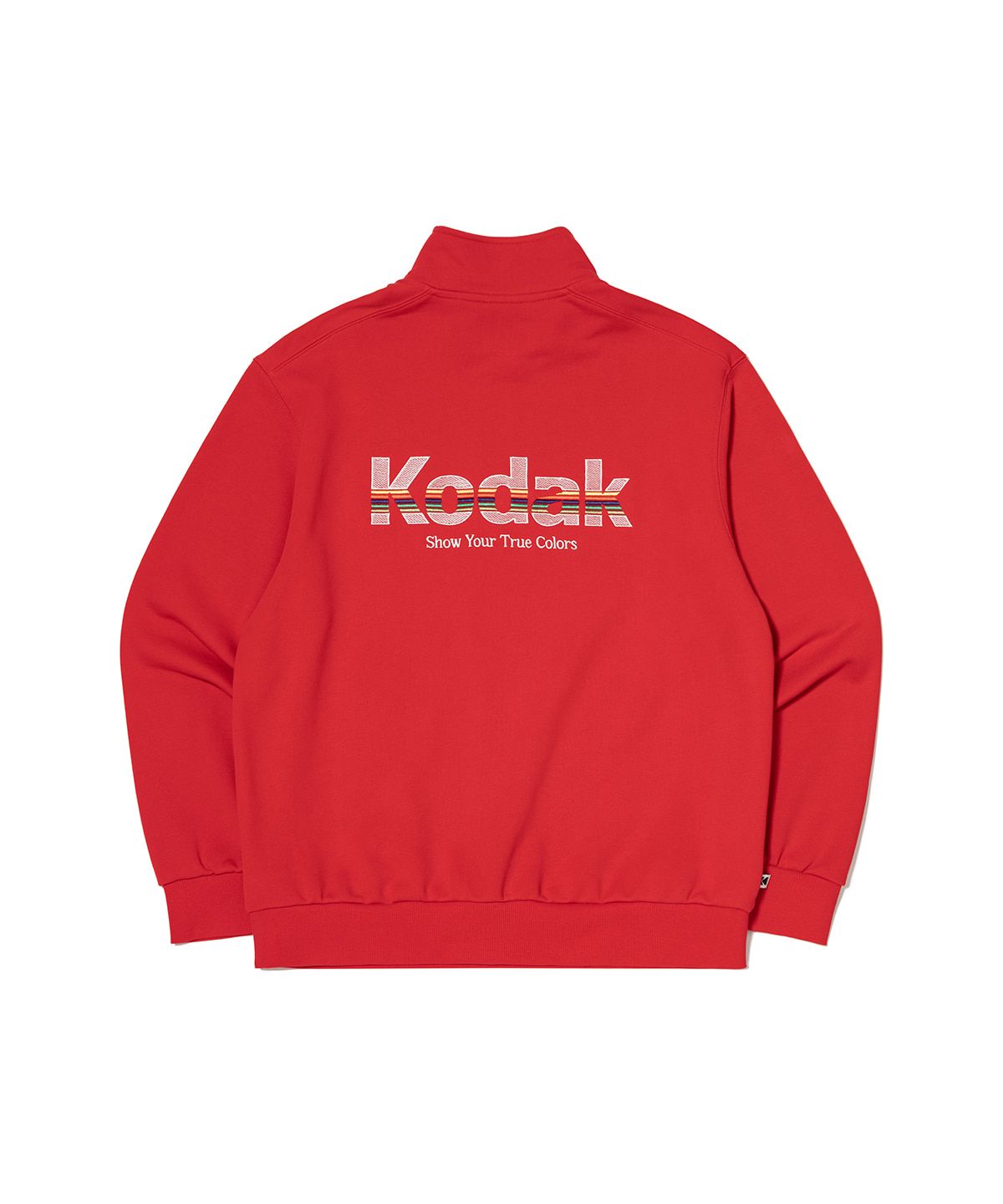 MUSINSA公式 | KODAK レインボー半ジップスウェット RED