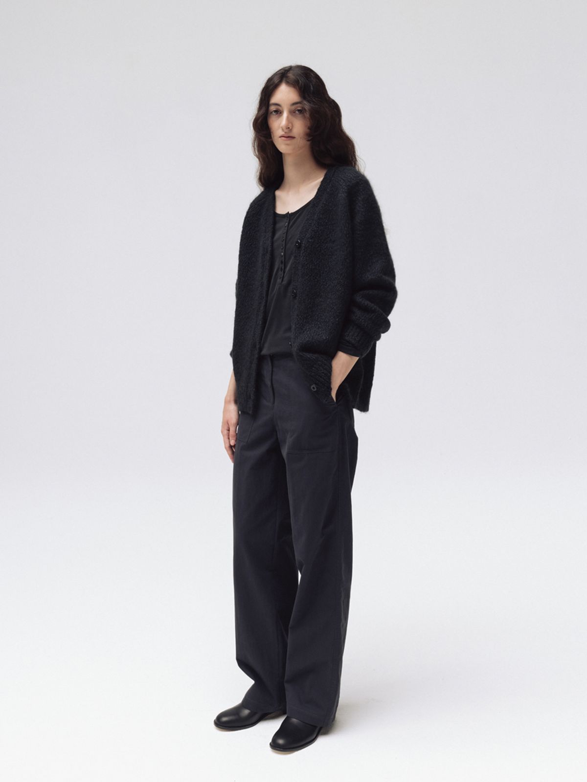 모이아(MOIA) fatigue pants (dusty navy)