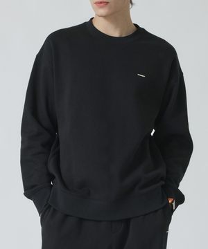 더블 플리스 스웻셔츠 [매트 블랙]_HF4TS065