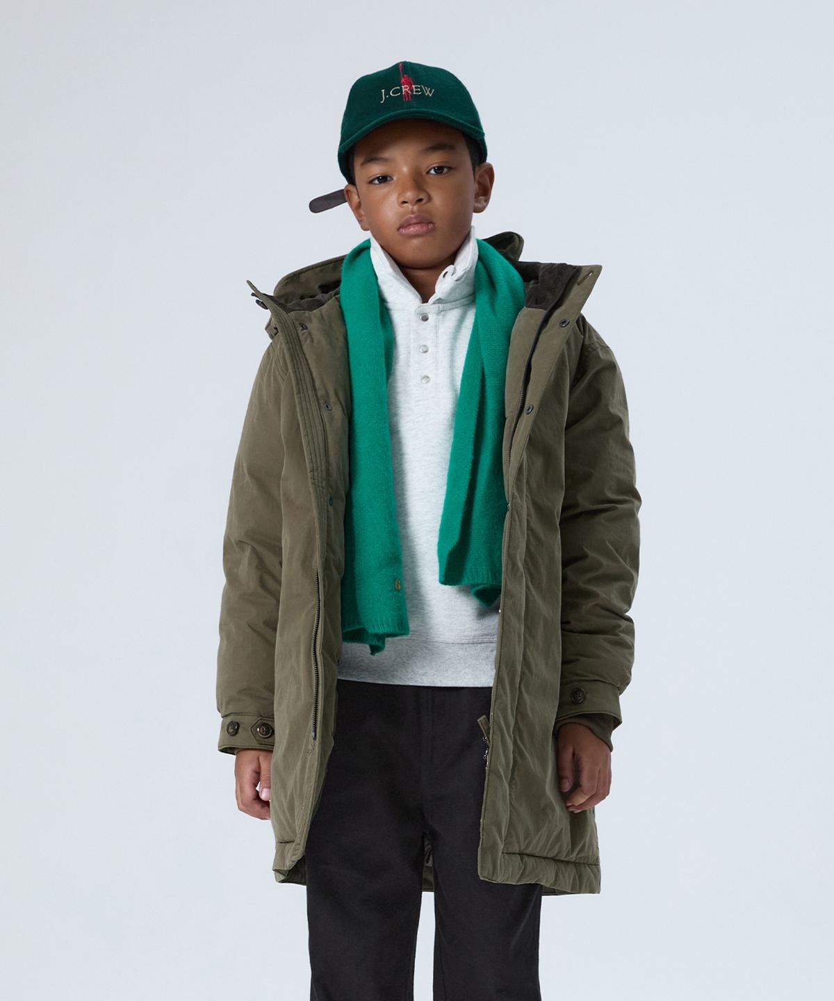 나우(nau) KIDS 어센틱 야상 다운 코트 Khaki