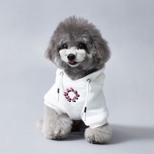 NYC 로고 강아지 후드티 - 화이트