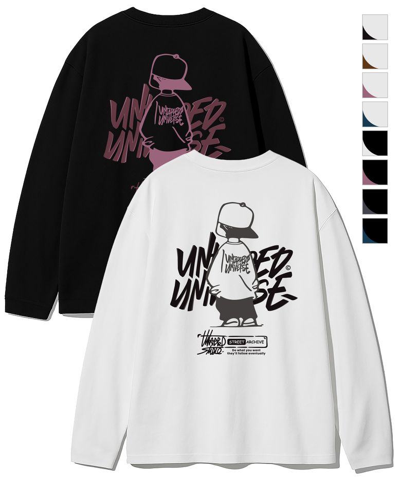 URBAN KID GRAPHIC 오버핏 긴팔 티셔츠 8Color