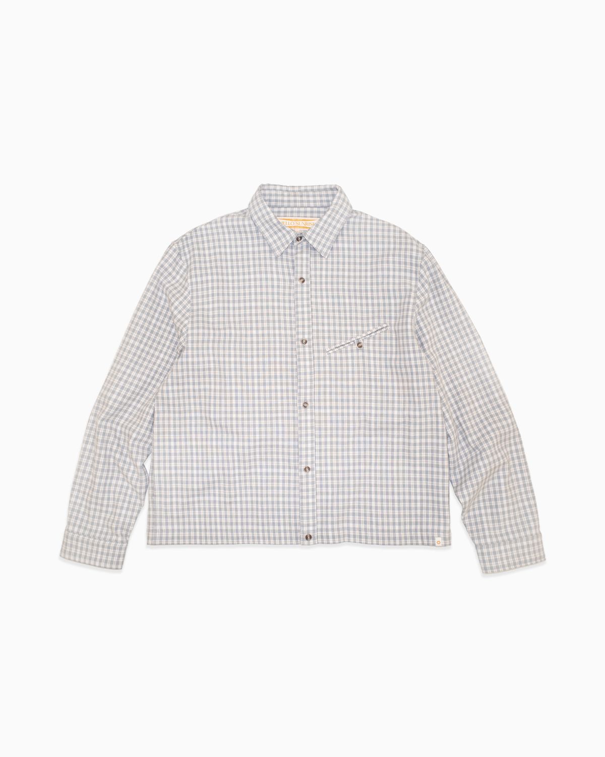 헬로 선라이즈(HELLO SUNRISE) Passport PK Check Shirts_Gray