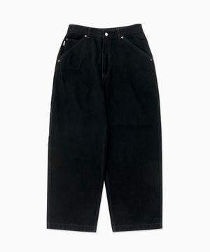 Sunrise Wide Painter Pants_Black
