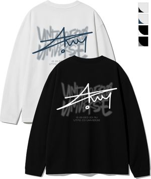 유니버스 셀 시그니처 오버핏 긴팔 티셔츠 4Color