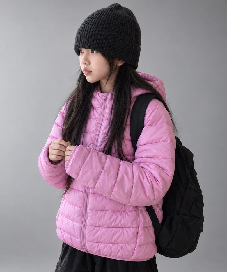 소프티 경량 후드 패딩