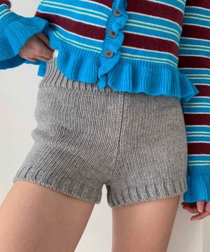 Basic Knit Short Pants (2colors)