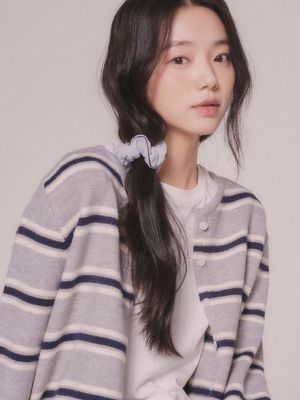 스트라이프 니트 가디건 (2color)