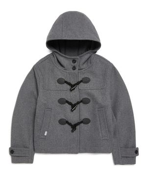 우먼즈 엔젤 후드 더플 코트 - M/GREY