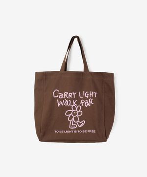 Carry Light 에그플라워 피그먼트 숄더백 브라운