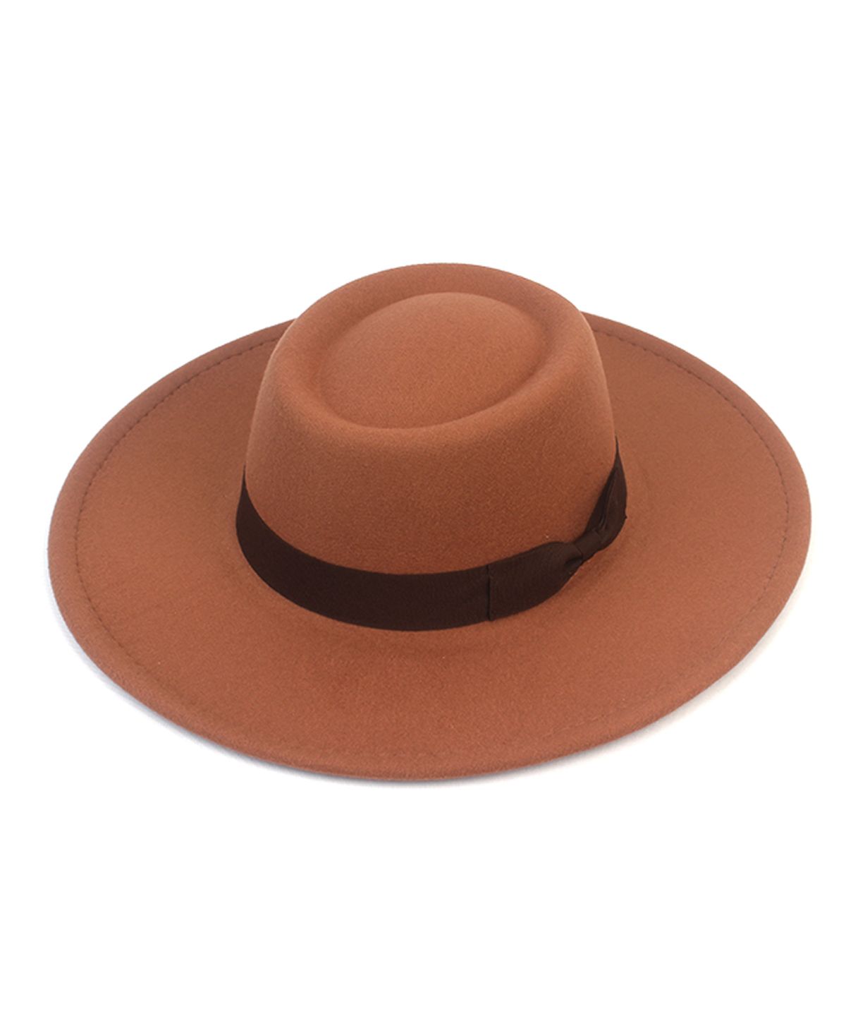 유니버셜 케미스트리(UNIVERSAL CHEMISTRY) Wool Beige Ribbon Long Fedora 페도라