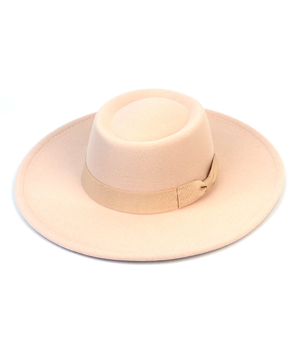 유니버셜 케미스트리(UNIVERSAL CHEMISTRY) Wool Ivory Ribbon Long Fedora 페도라