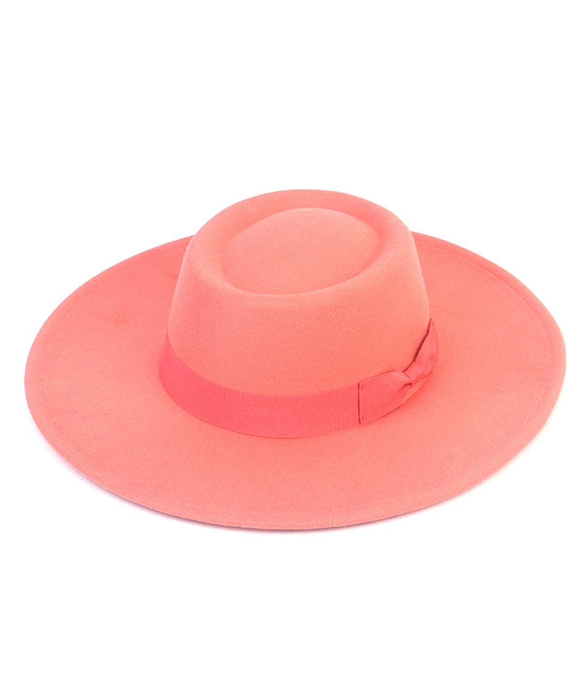 유니버셜 케미스트리(UNIVERSAL CHEMISTRY) Wool Pink Ribbon Long Fedora 페도라