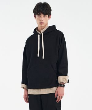 오드람프 스트링 크롭 후디 [블랙]