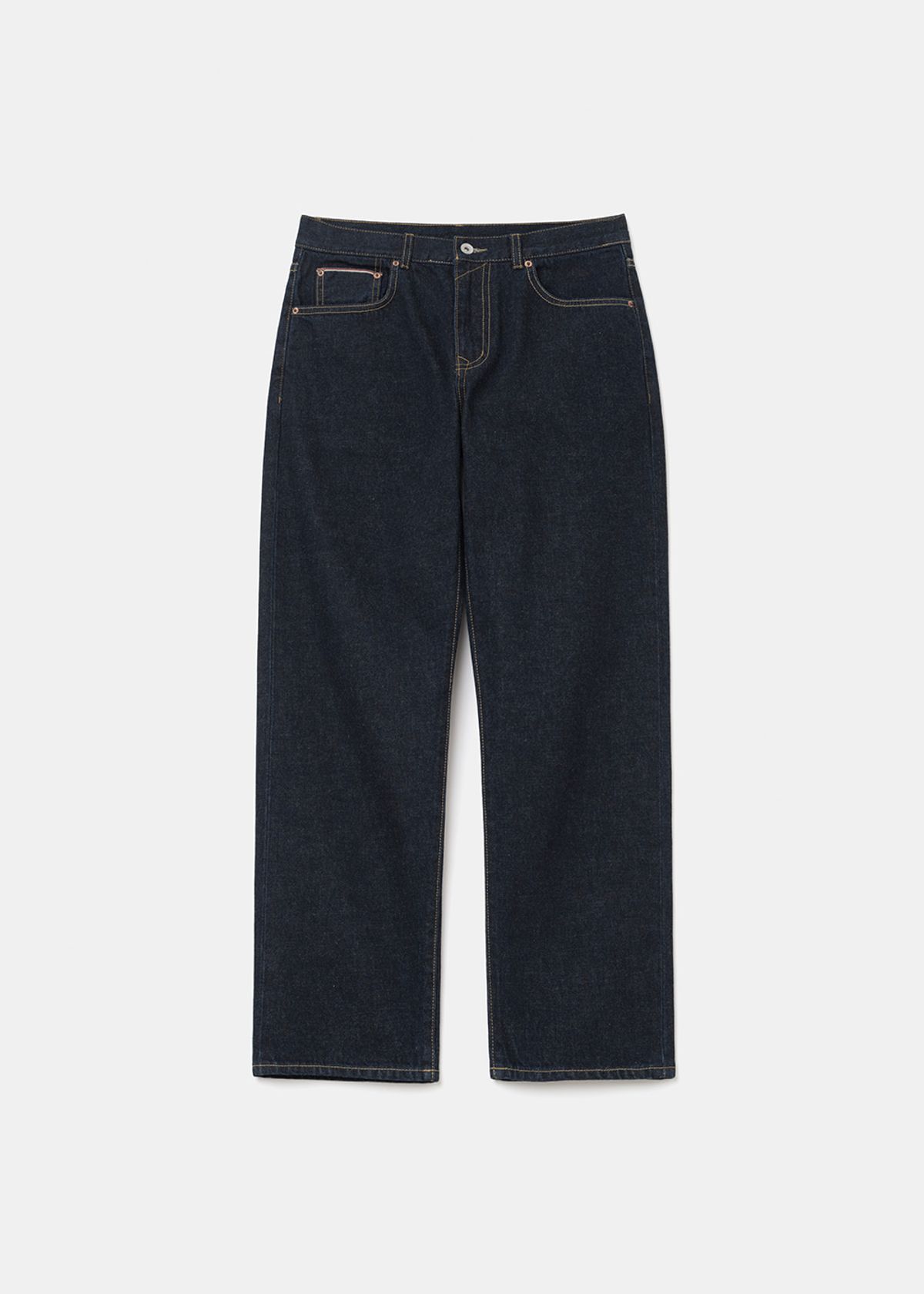 유니폼브릿지(UNIFORM BRIDGE) SAKAMOTO selvedge denim pants slim fit one washed