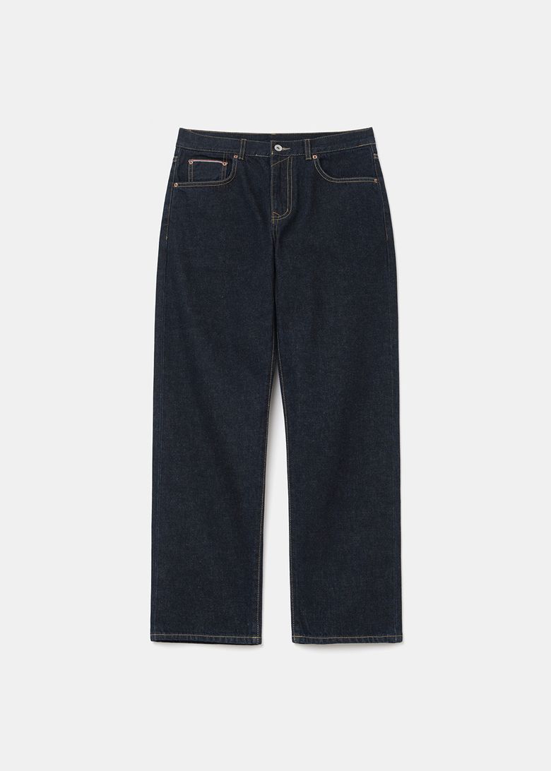 SAKAMOTO selvedge denim pants slim fit one washed
