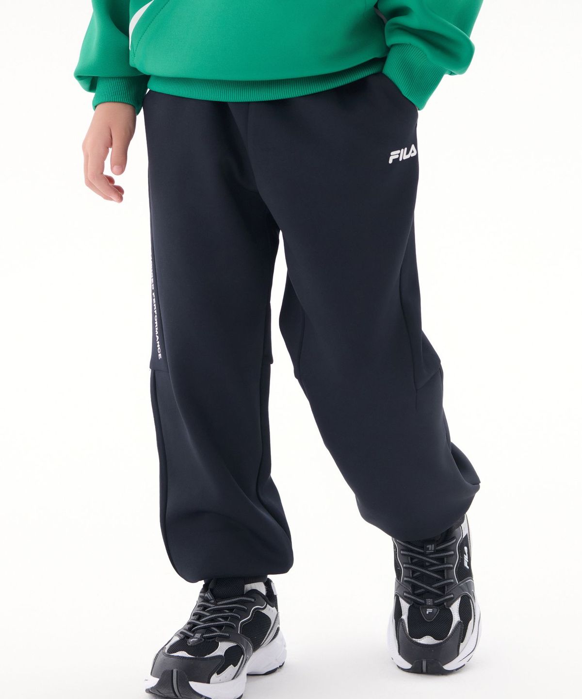휠라 키즈(FILA KIDS) PF 쿠션지 루즈핏 팬츠