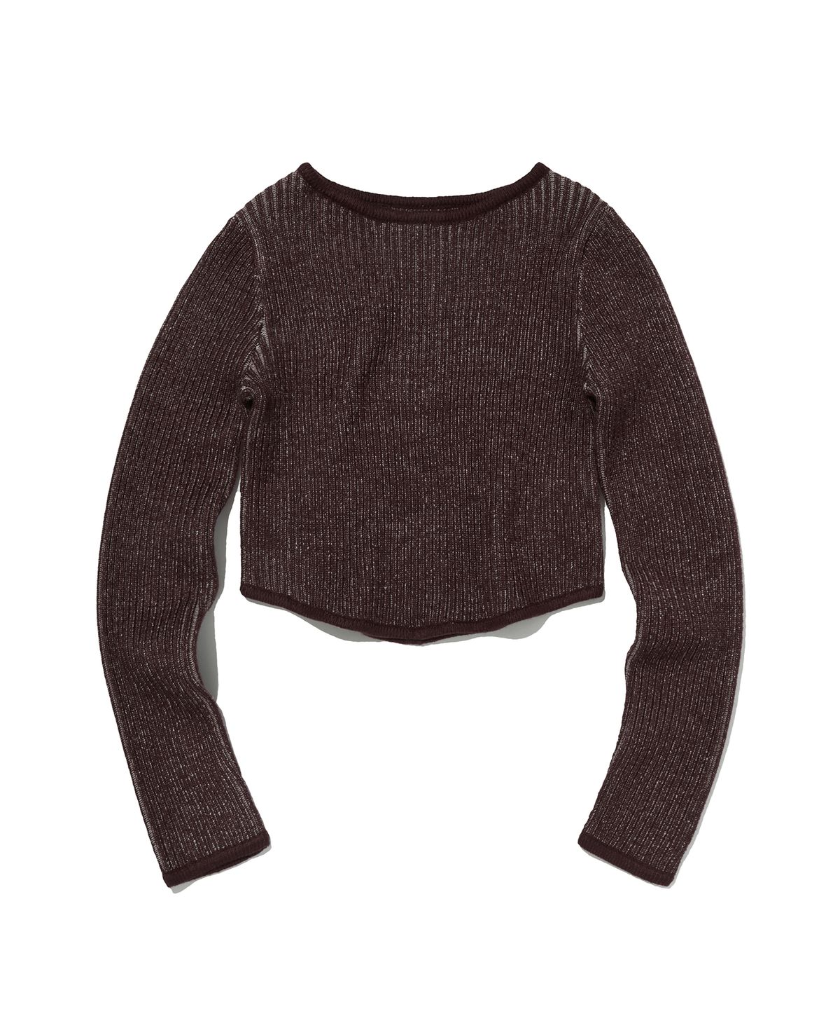 스웨이드(SUADE) WASHED RIB KNIT [BROWN]