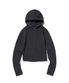 HOODED RIB ZIP UP [CHARCOAL GRAY]