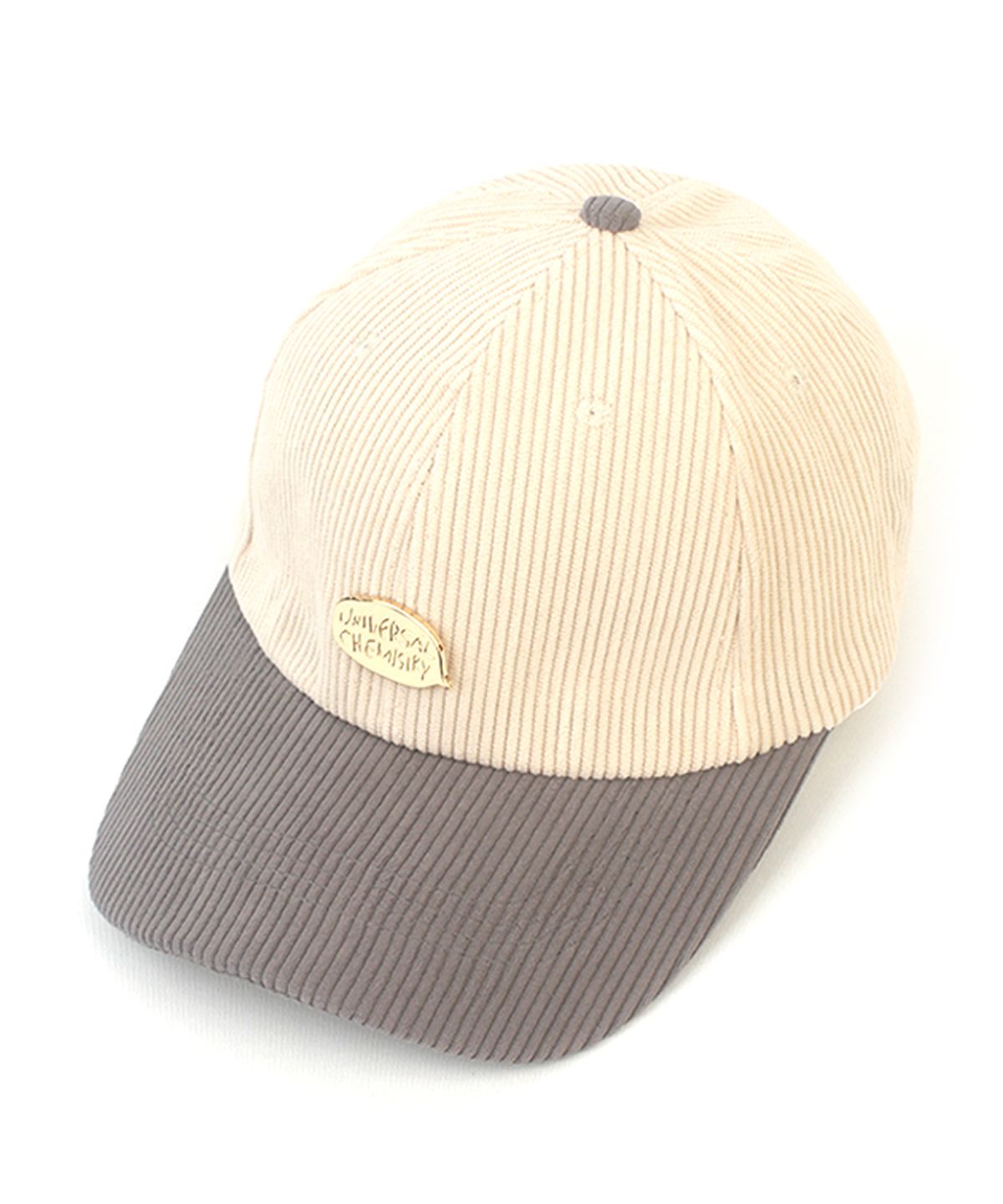 유니버셜 케미스트리(UNIVERSAL CHEMISTRY) Corduroy Ivory Gray Ballcap 코듀로이볼캡