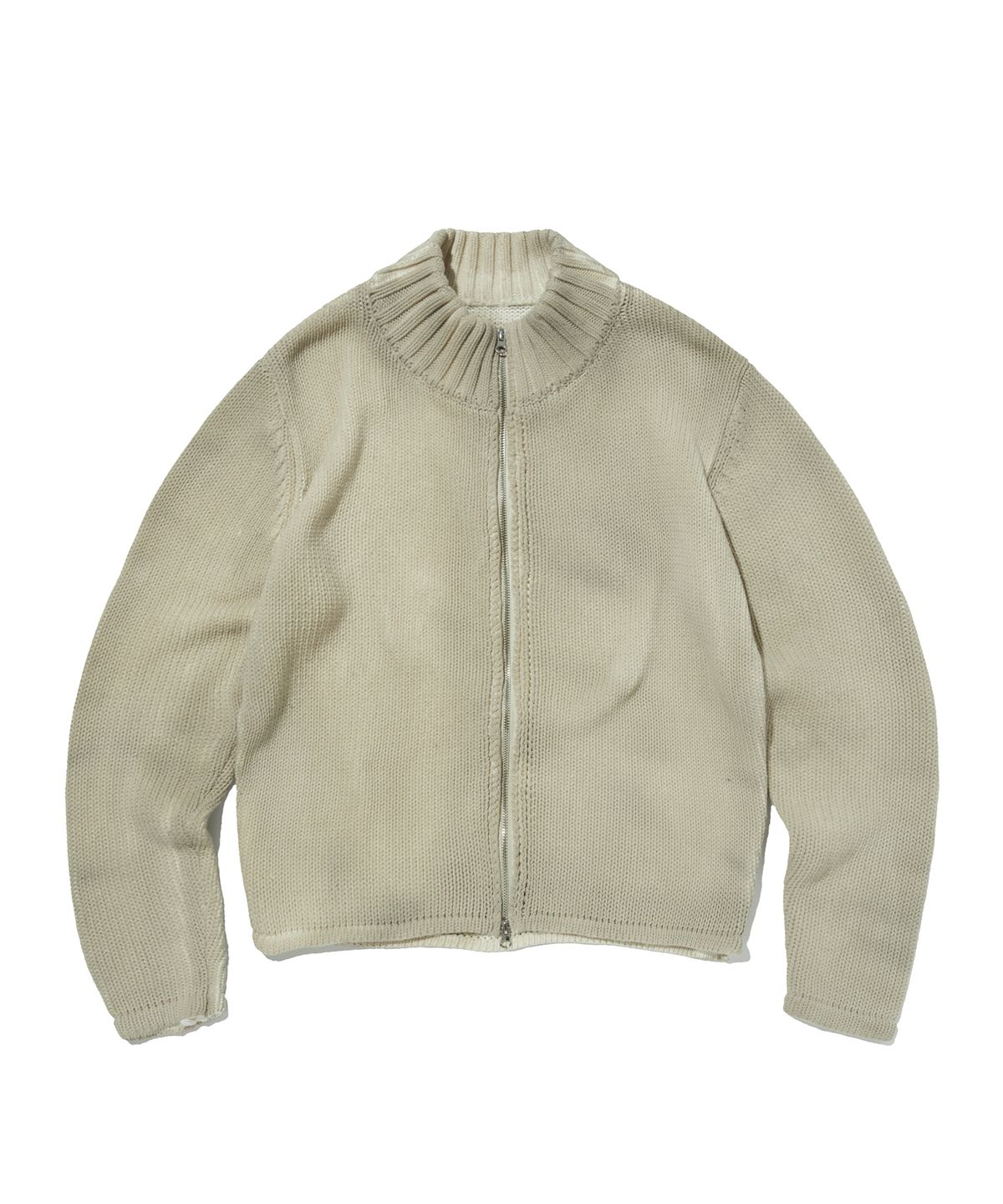스웨이드(SUADE) WASHED KNIT ZIP UP [IVORY]